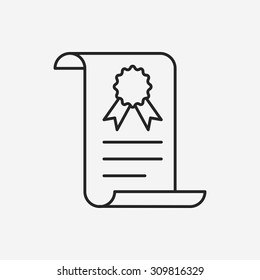 medal line icon