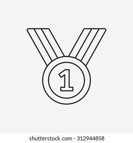 medal line icon