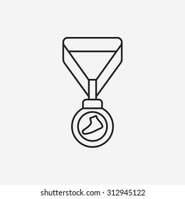 medal line icon