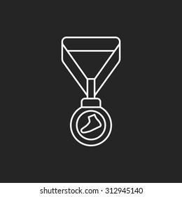 medal line icon