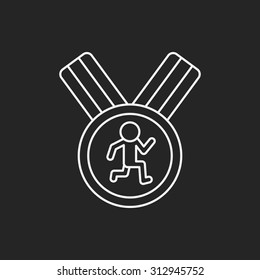 medal line icon