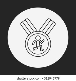 medal line icon
