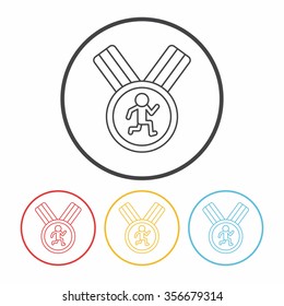medal line icon