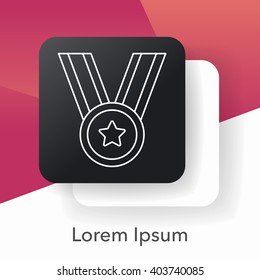 medal line icon