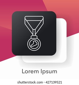 medal line icon