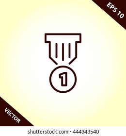 medal line icon