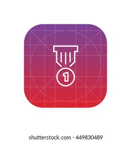 medal line icon