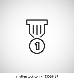 medal line icon