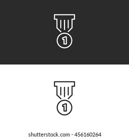 medal line icon