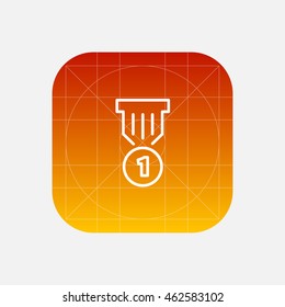 medal line icon