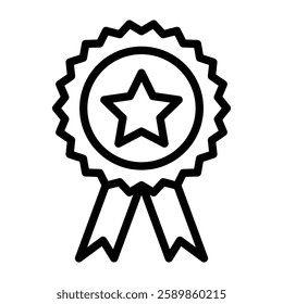 Medal Line Icon Design For Personal And Commercial Use