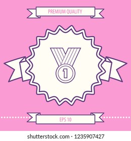 Medal line Icon . Graphic elements for your design