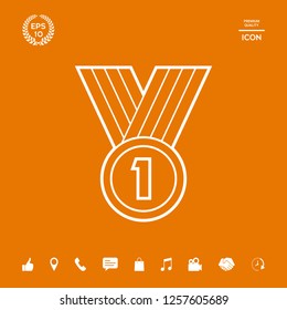 Medal line Icon . Graphic elements for your design