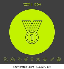 Medal line Icon . Graphic elements for your design