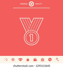 Medal line Icon . Graphic elements for your design