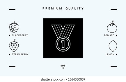 Medal line Icon . Graphic elements for your design
