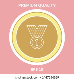 Medal line Icon . Graphic elements for your design