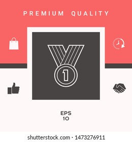 Medal line Icon . Graphic elements for your design
