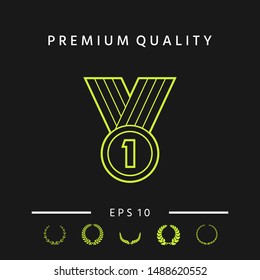 Medal line Icon . Graphic elements for your design