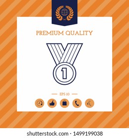 Medal line Icon . Graphic elements for your design
