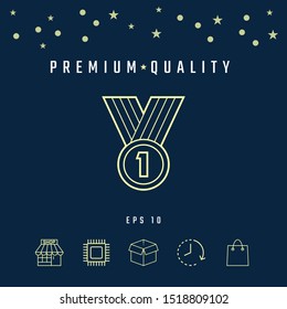 Medal line Icon . Graphic elements for your design