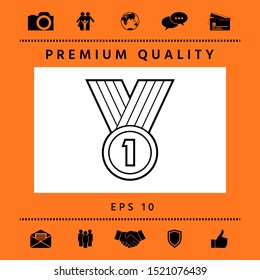 Medal line Icon . Graphic elements for your design