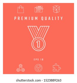 Medal line Icon . Graphic elements for your design
