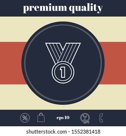 Medal line Icon . Graphic elements for your design