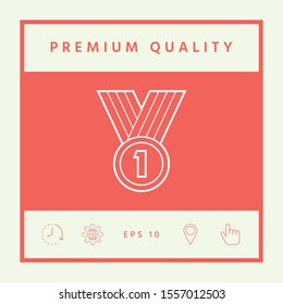 Medal line Icon . Graphic elements for your design