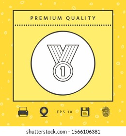 Medal line Icon . Graphic elements for your design