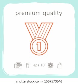 Medal line Icon . Graphic elements for your design