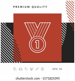 Medal line Icon . Graphic elements for your design
