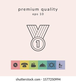Medal line Icon . Graphic elements for your design