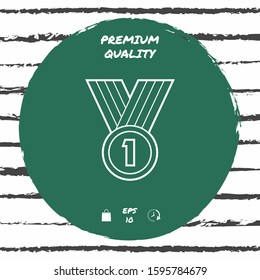 Medal line Icon . Graphic elements for your design