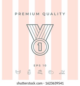 Medal line Icon . Graphic elements for your design