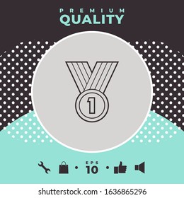 Medal line Icon . Graphic elements for your design