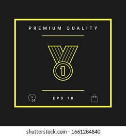 Medal line Icon . Graphic elements for your design