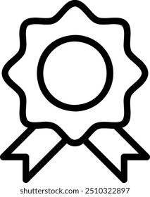 medal line icon illustration vector