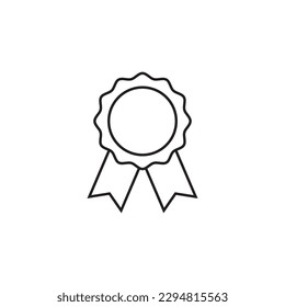 Medal line icon, logo vector