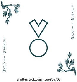Medal line Icon in trendy