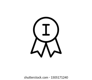 Medal line icon. Vector symbol in trendy flat style on white background. Award sing for design.