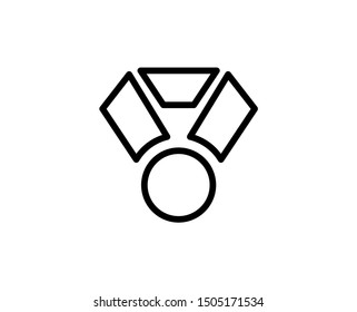 Medal line icon. Vector symbol in trendy flat style on white background. Award sing for design.