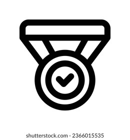 Symbol für die Medaillenlinie. Vektorsymbol für Ihre Website, Ihr Handy, Ihre Präsentation und Ihr Logo-Design.