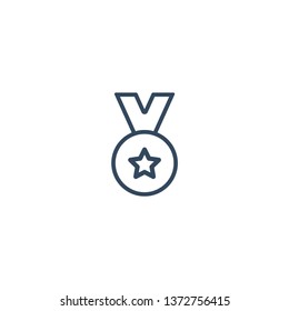Medal line icon for web and mobile