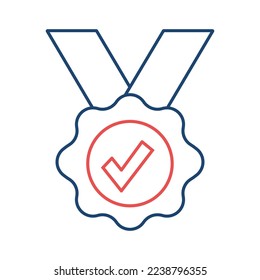 Medal line universal icon ui ux element sign.