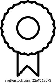 Medal Line Vector Icon Design