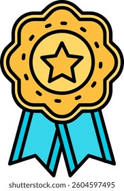 Medal Line vector Icon Design