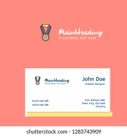 Medal  logo Design with business card template. Elegant corporate identity. - Vector