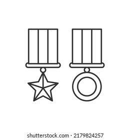 Medal Of Military Valor Line Icon