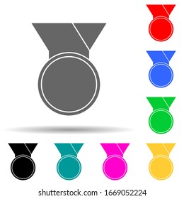 medal multi color style icon. Simple thin line, outline vector of web icons for ui and ux, website or mobile application